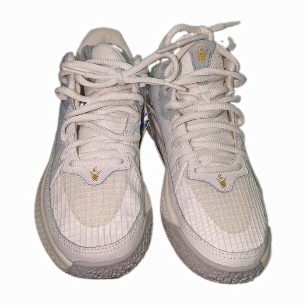 Crossover Culture Fortune Sneakers White  Gold Women 7.5 Men 6 Basketball Shoes